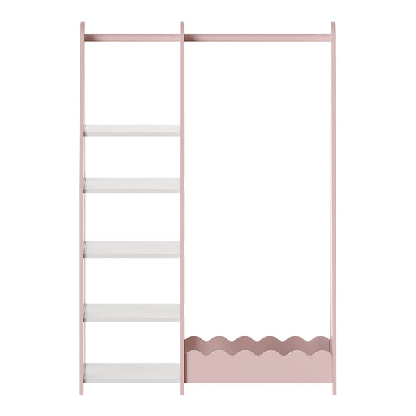 Szafa dziecięca Vestnes 114x77x30 cm Cotton Candy/White [en.casa]