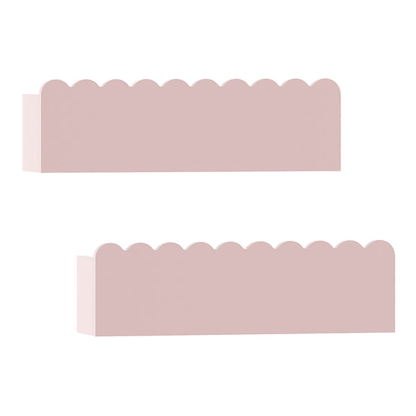 Półka ścienna dla dzieci zestaw 2 Vestnes 40x10x10 cm Cotton Candy [en.casa]