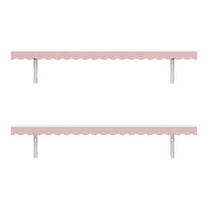 Półka ścienna dla dzieci zestaw 2 Vestnes 80x17x4 cm Cotton Candy [en.casa]