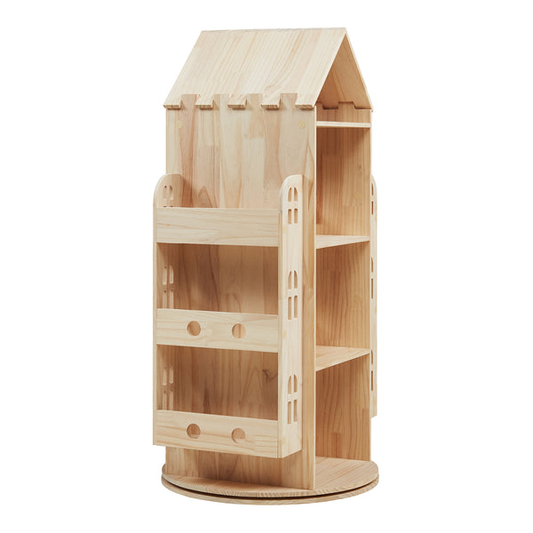 Półka dziecięca obrotowa Sanköre 122x64x43 cm drewno sosnowe naturalne [en.casa]