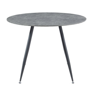 Zestaw jadalniany Fitjar 5-częściowy beton / jasnobrązowy [en.casa]