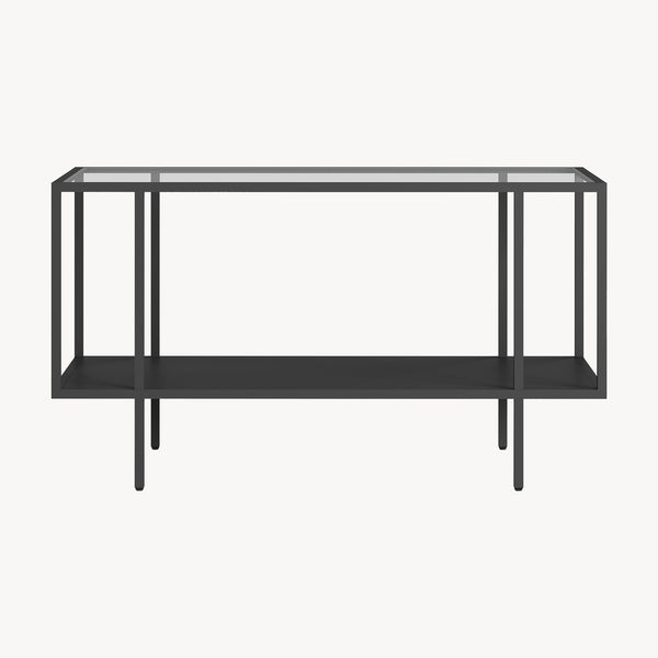 Stolik kawowy Nynna 90x50x50 cm czarny [en.casa]