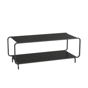 Stolik kawowy Færder 115x50x45 cm stal czarna [en.casa]