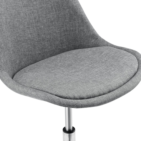 Krzesło biurowe Atherton 83-93x48x55 cm jasnoszare [en.casa]