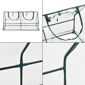 Mini szklarnia Laubach 120x60x60cm Przezroczysta folia PVC [en.casa]