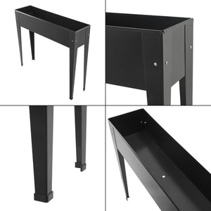 Łóżko podwyższone Lelystad 98x25x82cm stal antracyt [en.casa]