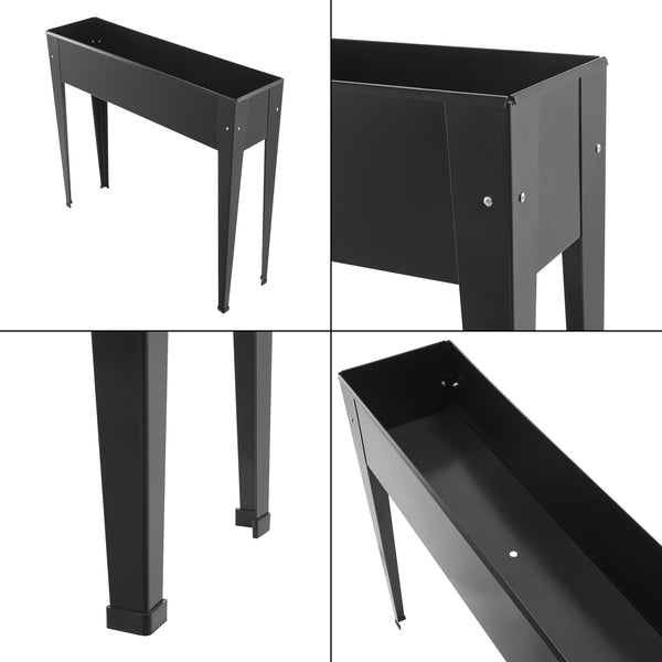 Łóżko podwyższone Lelystad 98x25x82cm stal antracyt [en.casa]