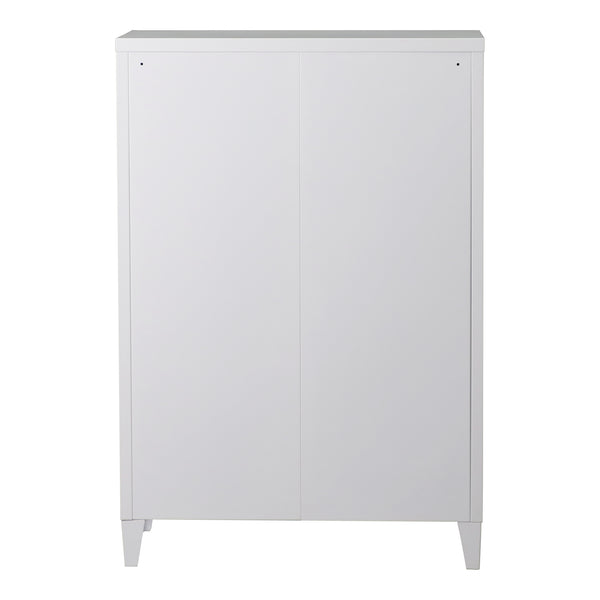 Szafka metalowa Oripää 110x75x33 cm biała [en.casa]