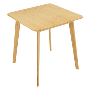 Närpes stół jadalny dla 2 osób bambus 75x70x70 cm [en.casa]