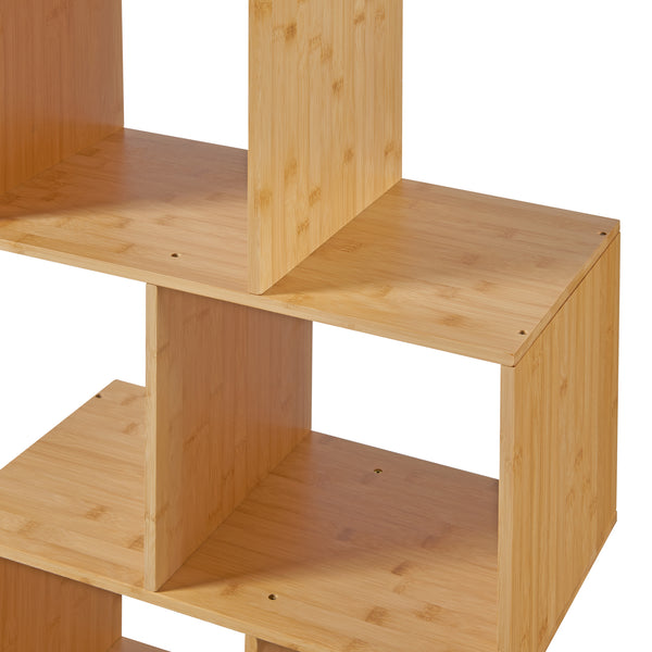 Półka na książki Gullspång bambus 130x55x30cm natura [en.casa]
