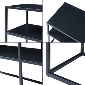 Stolik RTV Solund 120x30x46cm Czarny [en.casa]