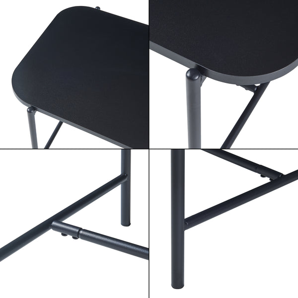 Stolik kawowy Samnanger 110x50x45cm czarny [en.casa]