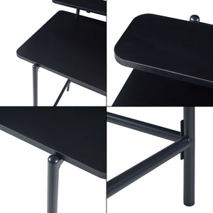 Biurko Samnanger 120x55x88 cm Czarny [en.casa]