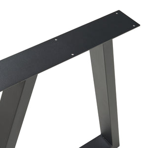 Stelaż do stołu zestaw 2 sztuk Lyngby 72x55/70cm czarny [en.casa]