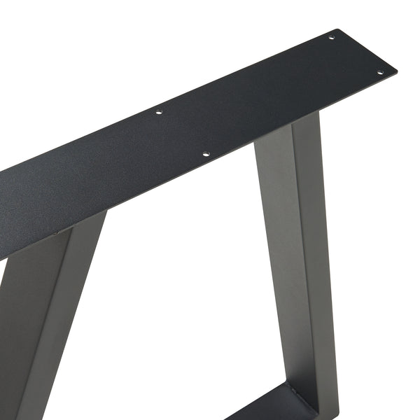 Stelaż do stołu zestaw 2 sztuk Lyngby 72x55/70cm czarny [en.casa]