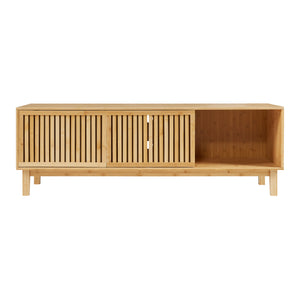 Szafka pod telewizor Ypäjä 150x42x50 cm naturalny bambus [en.casa]