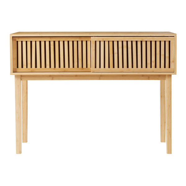 Stolik konsolowy Ypäjä 110x39x81 cm bambus [en.casa]