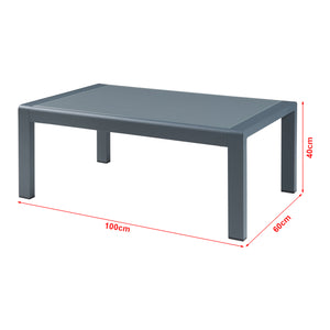 Avise 4-częściowy aluminiowy zestaw mebli ogrodowych [casa.pro]