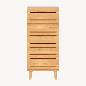 Szafka łazienkowa Epind 75x33x30 cm naturalny bambus [en.casa]