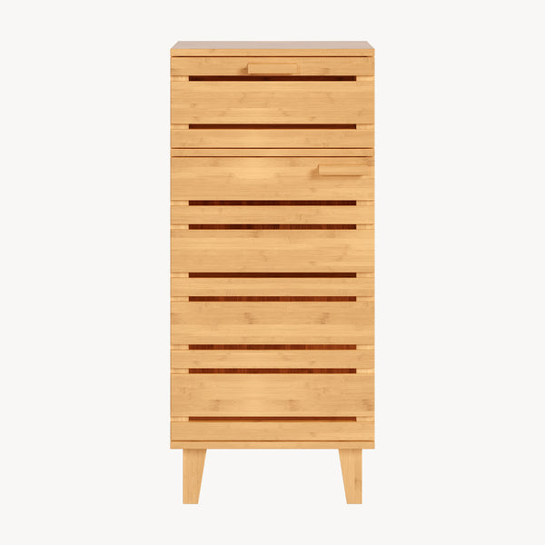 Szafka łazienkowa Epind 75x33x30 cm naturalny bambus [en.casa]