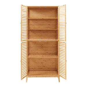 Szafka łazienkowa Raurgela 180x80x40 cm bambus [en.casa]