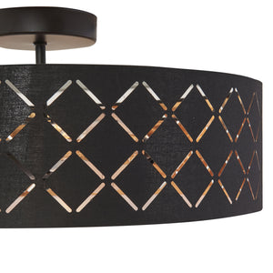 Lampa sufitowa wnękowa czarna/biała [lux.pro]