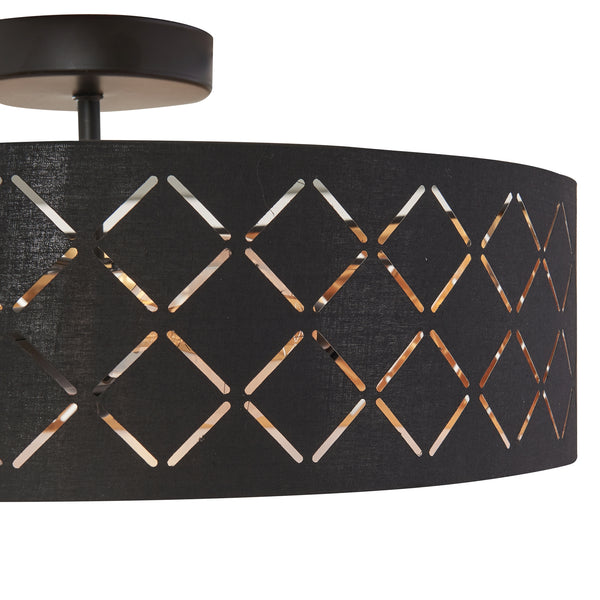 Lampa sufitowa wnękowa czarna/biała [lux.pro]