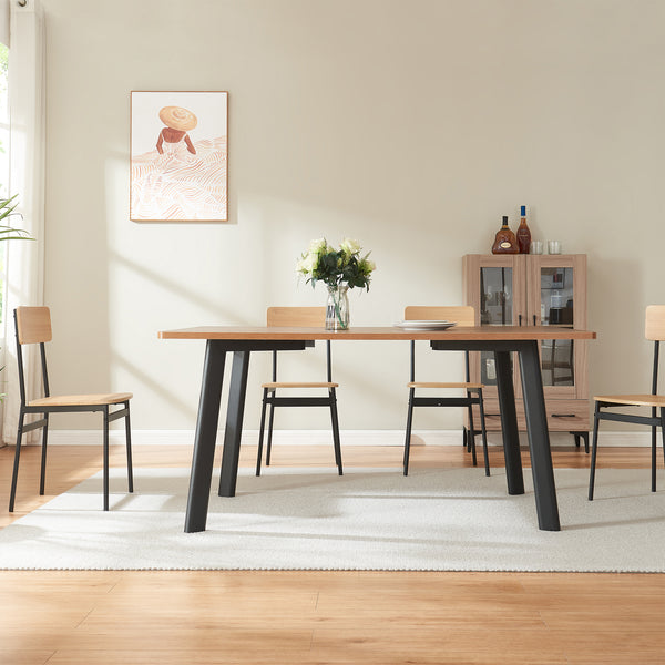 Hostang nogi stołowe zestaw 4 50x8x71 cm czarny [en.casa]