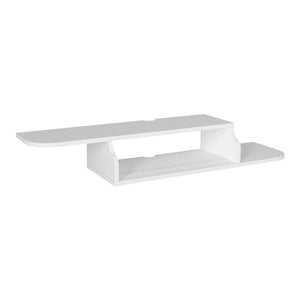 Wisząca szafka RTV Kershaby 120x30x19 cm biała [en.casa]