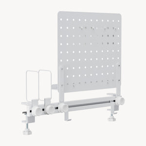 Organizer na biurko Sauda 50x50 cm stalowy biały [en.casa]
