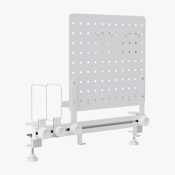 Organizer na biurko Sauda 50x50 cm stalowy biały [en.casa]