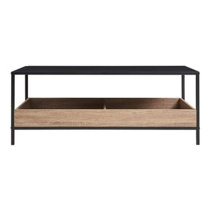 Stolik kawowy Belana 100x48x39 cm czarny/dębowy [en.casa]