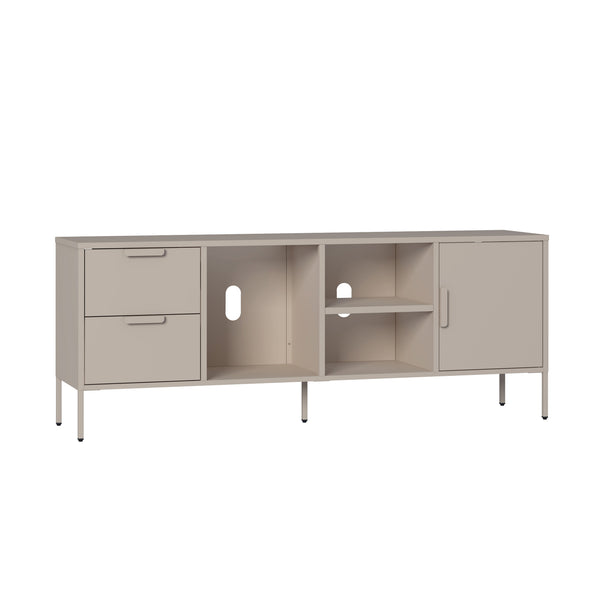 Szafka RTV Kliri Stahl 150x35x58 cm w kolorze wielbłądzim [en.casa]