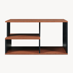 Stolik kawowy Trond 80x40x42 cm Czarny/Walnut [en.casa]