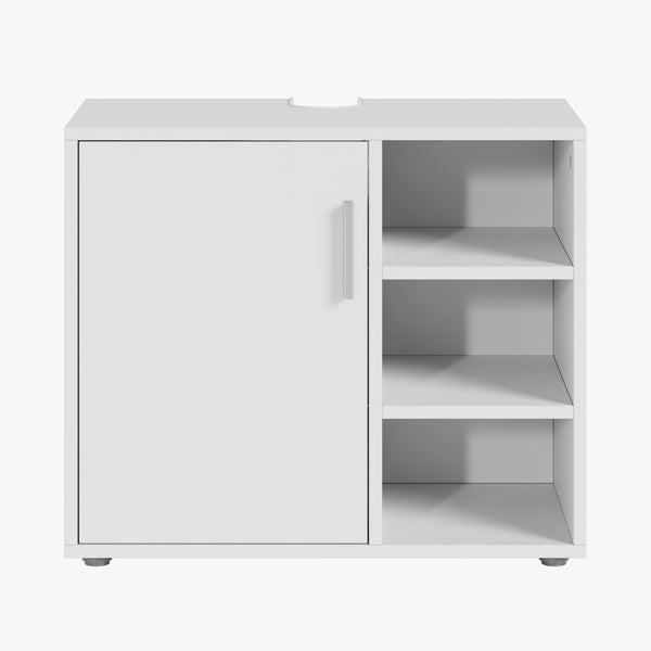 Szafka pod umywalkę Kulaik 51x60x32 cm Biała [en.casa]