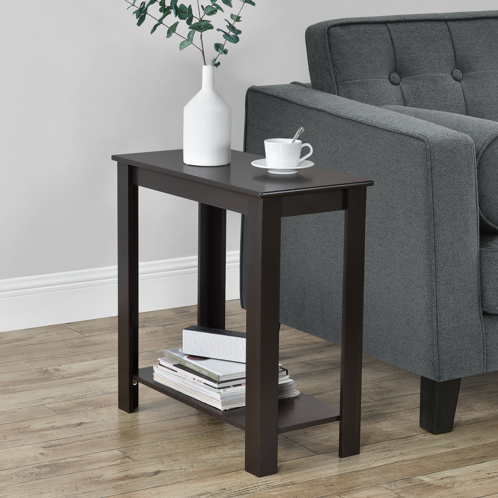 Stolik pomocniczy Chur 60 x 30 x 61,3 cm brązowy en.casa - premiumXL