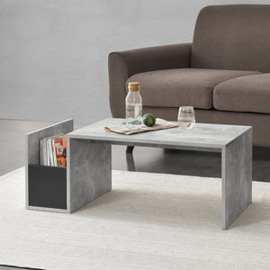 Stolik kawowy Bollnäs 90x45x35 cm z półką w różnych kolorach kolory en.casa