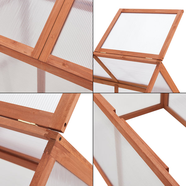 Zimna rama Duiven 100 x 55 cm drewno sosnowe [casa.pro]