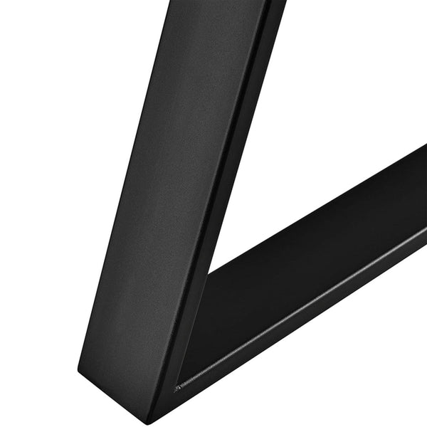 Rama stołu Lyngby zestaw 2 stalowych 72x55cm czarny [en.casa]
