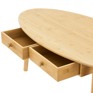 Stolik kawowy Harboøre bamboo nature [en.casa]