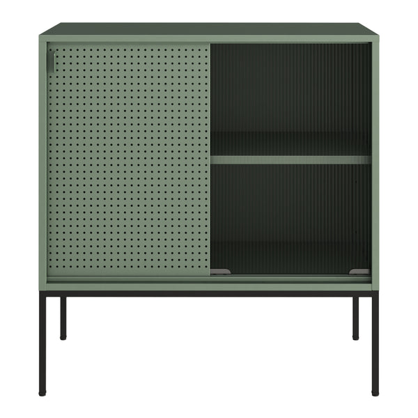 Kredens Eidsvoll 80x45x85cm zielony [en.casa]