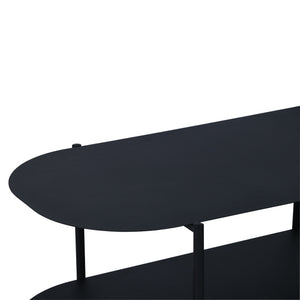 Stolik kawowy Enebakk 112x62x40,5cm czarny, matowy [en.casa]