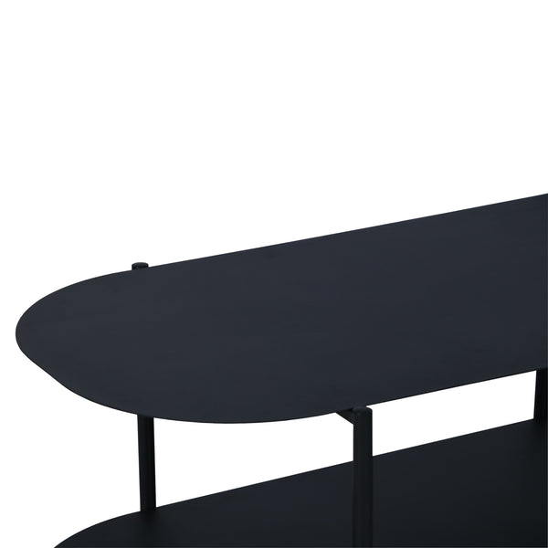 Stolik kawowy Enebakk 112x62x40,5cm czarny, matowy [en.casa]