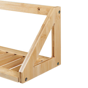 Zestaw półek ściennych Gjerdrum zestaw 2 43x15x15cm bambus [en.casa]
