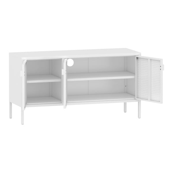 Szafka RTV Castelli 114 x 40 x 60 cm stal [en.casa]