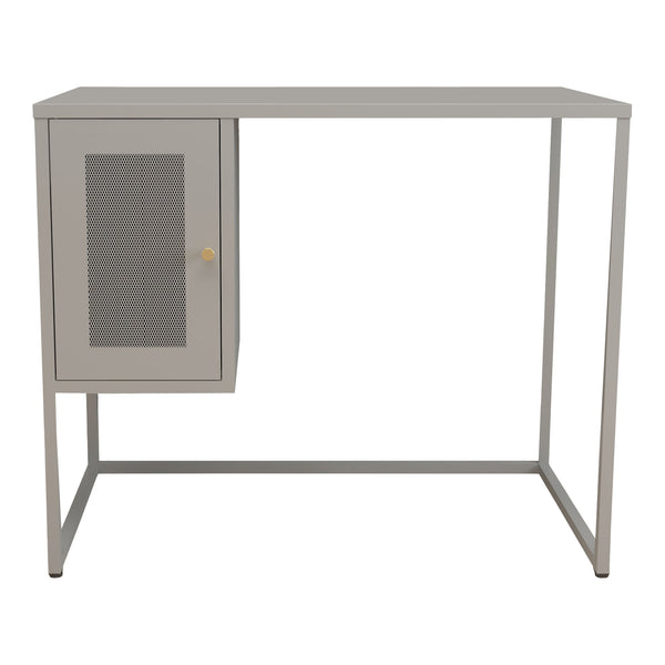 Biurko stalowe Sund 75x100x50 cm szare [en.casa]