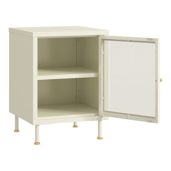 Szafka boczna Lindau 56x40x40 cm kremowa biel [en.casa]