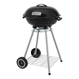 Apricena grill okrągły 80x49x47cm czarny [casa.pro]