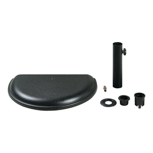 Stojak na parasol Bisenti betonowy 45x29x4,5 cm czarny 10 kg [casa.pro]