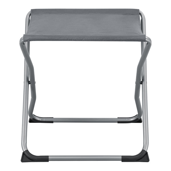 Stołek kempingowy i stolik 2 w 1 Barete 47x47x37 cm Szary [en.casa]